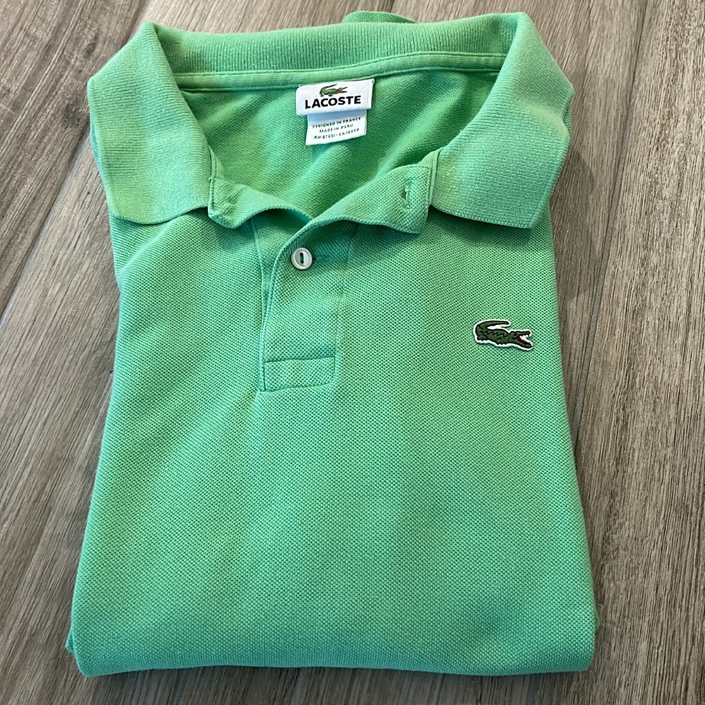 Lacoste Men's Polo Shirt in Mint Green